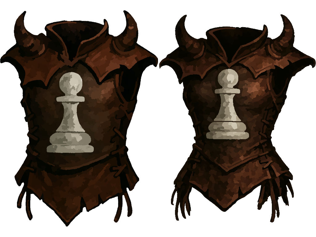 pair of demonhide armors for male and female