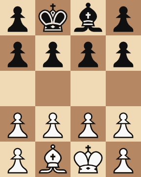 a board with only weak pieces